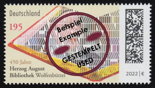 3683 Herzog August Bibliothek Wolfenbüttel, O gestempelt