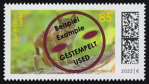 3682 Junge Wildtiere: Luchs, O gestempelt