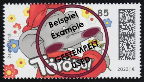 3677 Benjamin Blümchen, nassklebend, O gestempelt