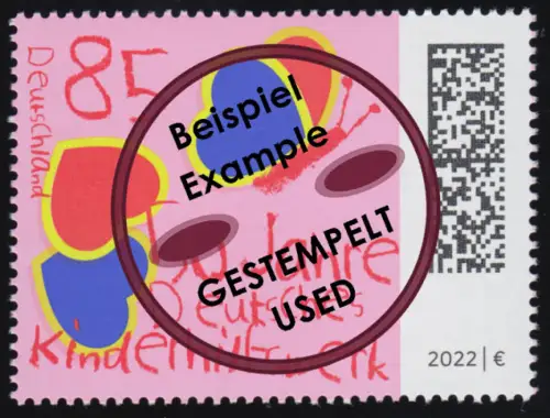 3676 DKHW Deutsches Kinderhilfswerk, O gestempelt