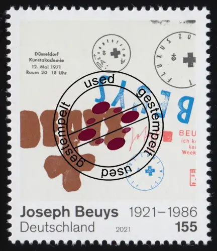 3610 Joseph Beuys, O gestempelt