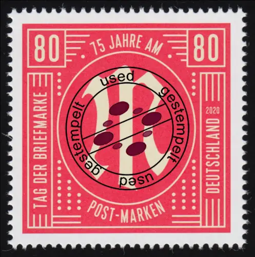 3564 Tag der Briefmarke 75 Jahre AM-POST-Marken 2020, O