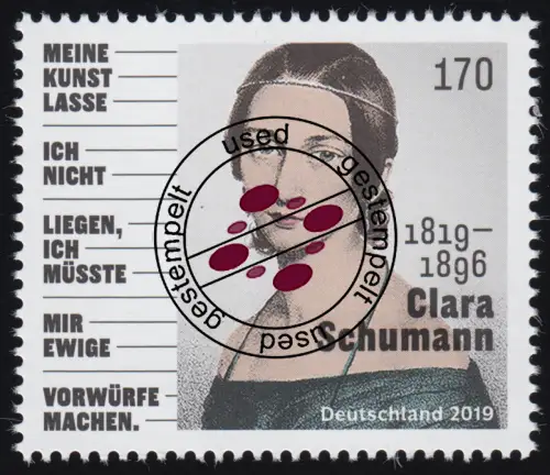 3493 Clara Schumann, gestempelt O