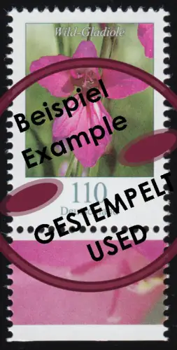 3471 Blume Wild-Gladiole 110 Cent, nassklebend, aus Bogen, gestempelt O