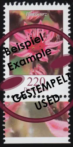 3414 Blume Hauswurz 220 Cent, aus Bogen, gestempelt O