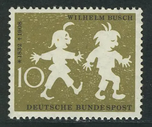281 Wilhelm Busch 10 Pf ** postfrisch