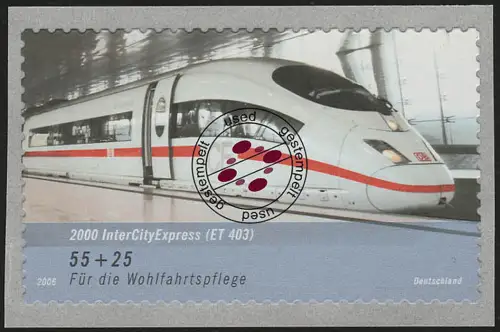 2567 Wofa Eisenbahn ICE SELBSTKLEBEND aus Rolle, gestempelt O