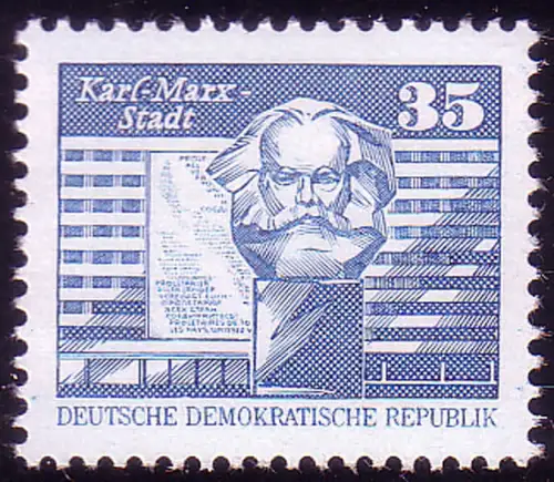 2506 Aufbau in der DDR Kleinformat 35 Pf, postfrisch **