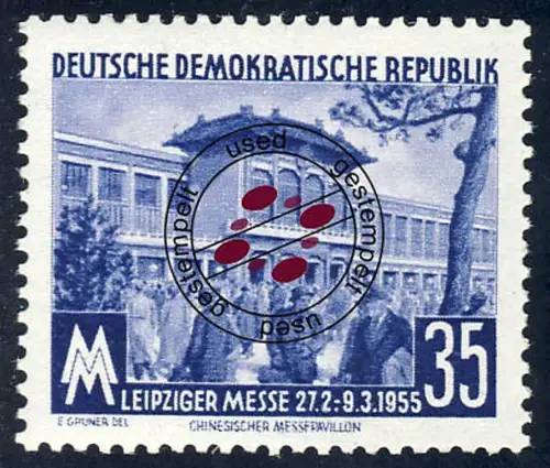 448 Leipziger Frühjahrsmesse 35 Pf, gestempelt O