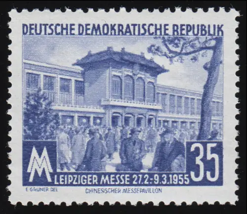 448b XII Leipziger Frühjahrsmesse 35 Pf Wz.2 XII, postfrisch **