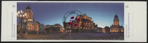 2987-2988 Gendarmenmarkt, SELBSTKLEBEND aus Folienblatt 26, gestempelt O