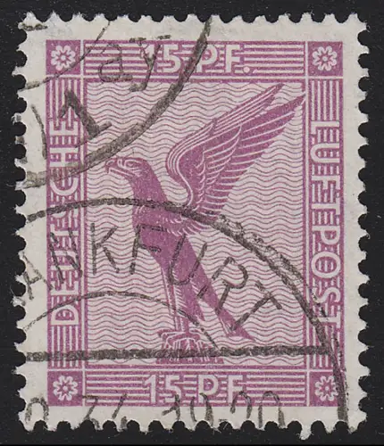 A379 Flugpostmarken Adler 15 Pf, gestempelt O