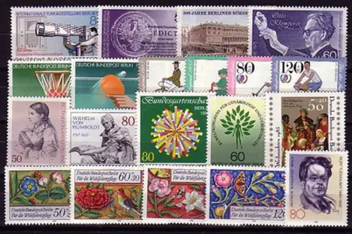 Berlin - Sammlung 1961 bis Ende 1990, dreißig Jahre komplett, postfrisch **