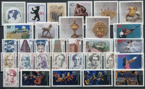 Berlin - Sammlung 1961 bis Ende 1990, dreißig Jahre komplett, postfrisch **
