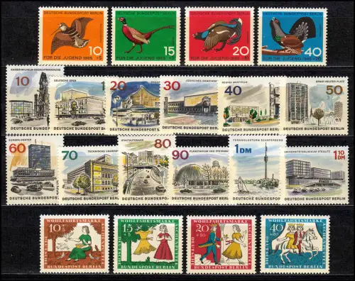 Berlin - Sammlung 1961 bis Ende 1990, dreißig Jahre komplett, postfrisch **