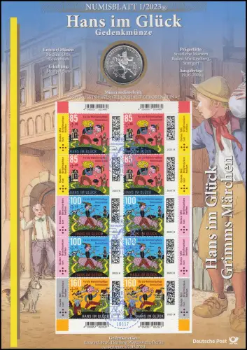 3745-3747 Grimms Märchen: Hans im Glück - Numisblatt 1/2023