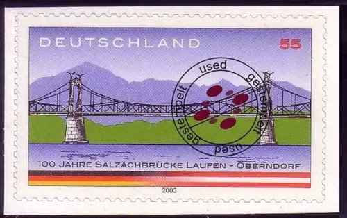 2347Ia Salzachbrücke selbstklebend aus MH 52, O 