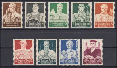 556-564 Berufsstände, kompletter Satz, alle sauber postfrisch **