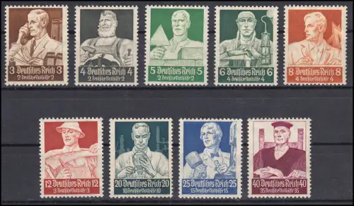 556-564 Berufsstände, kompletter Satz, alle sauber postfrisch **