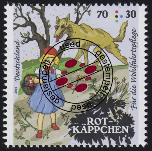 3208 Wofa Grimms Märchen - Rotkäppchen 70 Cent O