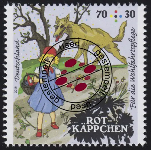3208 Wofa Grimms Märchen - Rotkäppchen 70 Cent O