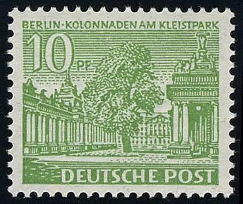 47I Berliner Bauten 10 Pf, Type I, postfrisch **