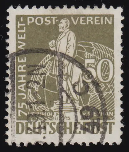 38 Weltpostverein Stephan 50 Pf, gestempelt O