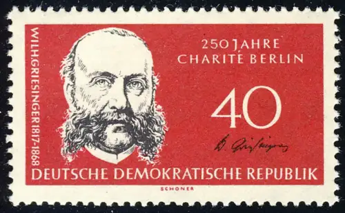 799 Humboldt-Universität/Charité Griesinger 40 Pf, postfrisch **