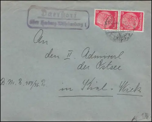 Landpost Daerstorf über Harburg Wilhelmsburg ca. 1935