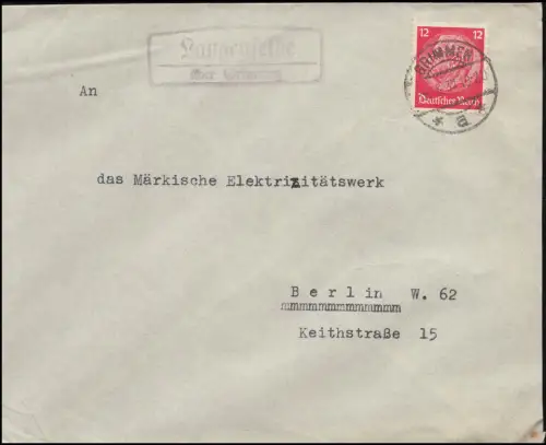 Landpost Langenfelde über Grimmen 5.5.1937
