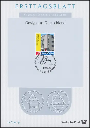ETB 13/2019 Design aus Deutschland 100 Jahre Bauhaus