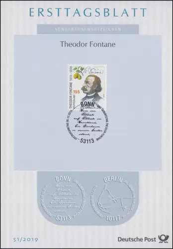 ETB 51/2019 Schriftsteller Theodor Fontane