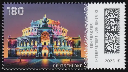 3930 Historische Bauwerke - Semperoper Dresden, NASSKLEBEND, postfrisch **