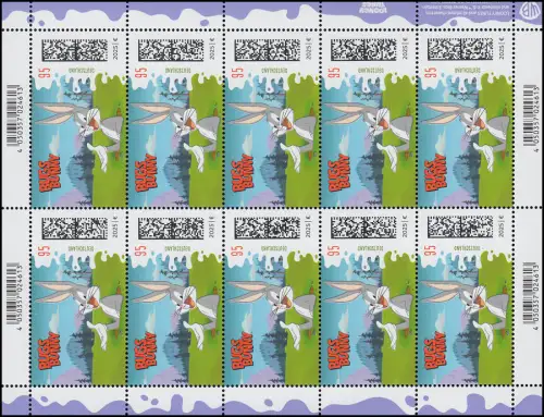 3928 Helden der Kindheit - Bugs Bunny, 10er-Bogen postfrisch **