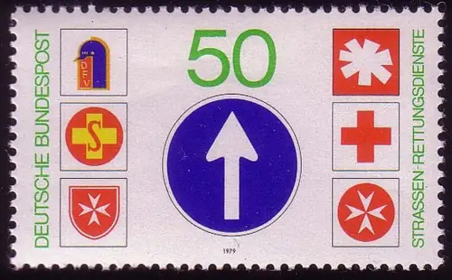 1004 Straßen-Rettungsdienste, postfrisch **