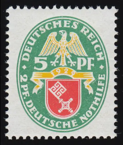 430 Nothilfe Wappen Bremen 5+2 Pf **