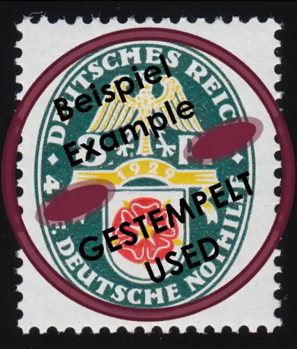 431 Nothilfe Wappen Lippe-Detmold 8+4 Pf O