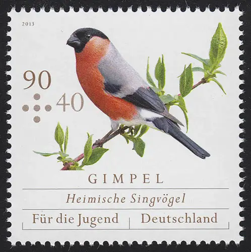 3024 Heimische Singvögel: Gimpel, postfrisch **
