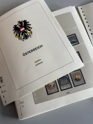 LINDNER-T-Vordruckblätter Österreich 1996-2022, sauber GEBRAUCHT