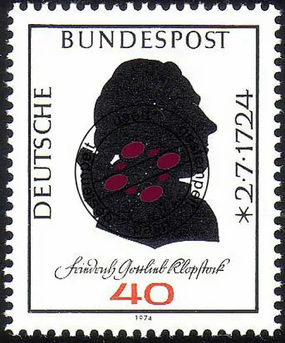 809 Friedrich Gottlieb Klopstock O gestempelt