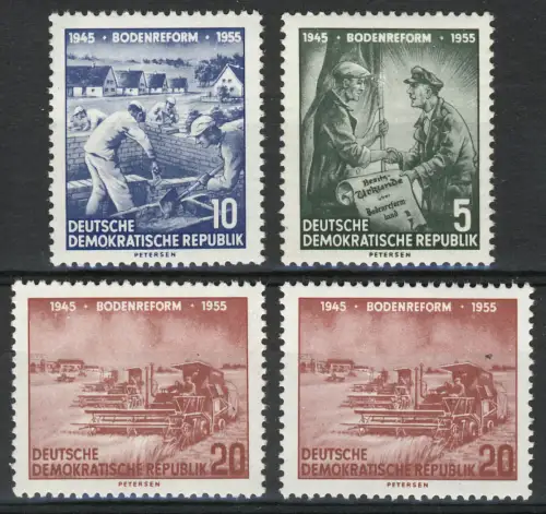 481-483 Bodenreform, Satz, mit 483 XI/XII, 4 Werte **