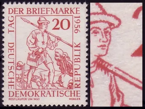 544I T.d.B. 1956 - PLF gebrochene Speerlinie, Feld 43, postfrisch **