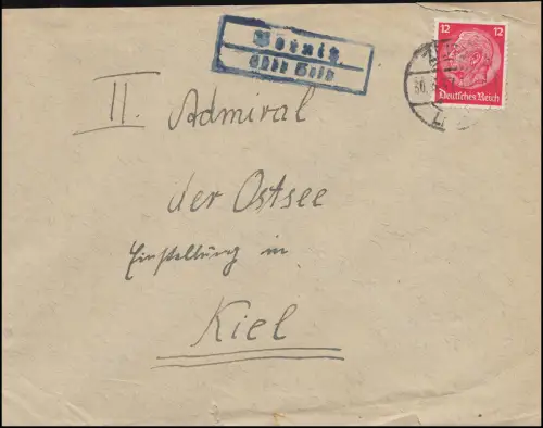 Landpost Bornitz über Zeitz 30.8.1937