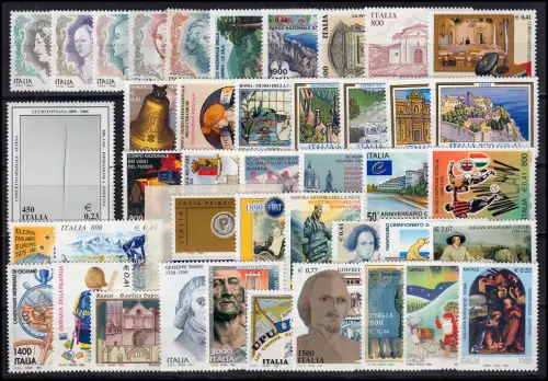 Italien 2614-2666 - kompletter Jahrgang 1999, postfrisch **/MNH