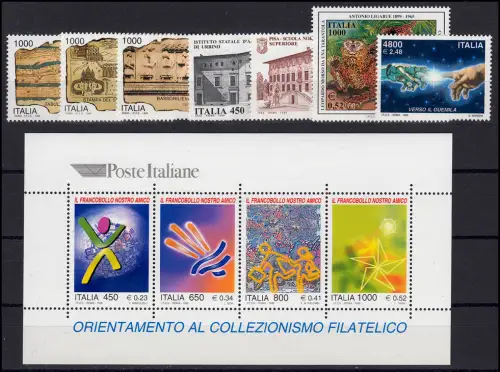 Italien 2614-2666 - kompletter Jahrgang 1999, postfrisch **/MNH