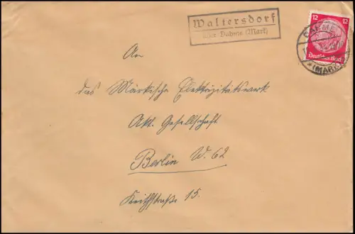 Landpost Waltersdorf über Dahme 19.5.1934
