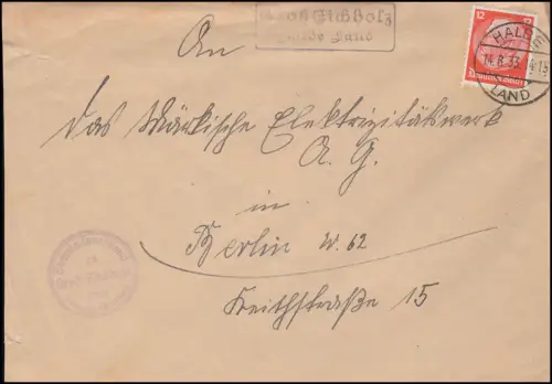 Landpost Groß Eichholz - Halbe Land, 14.6.1933