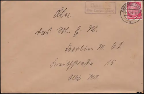 Landpost Neurehfeld über Crossen Oder 24.6.1938