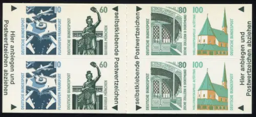 27I MH SWK 1991 Type I, Felder 3 und 7 mit Farbübersättigung, postfrisch **