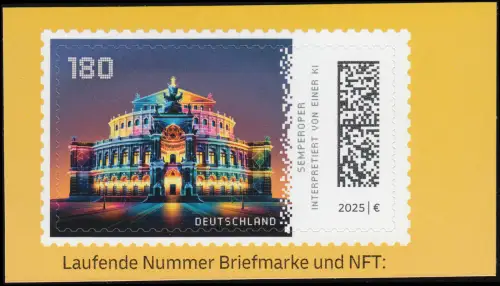 3931 Historische Bauwerke - Semperoper Dresden, SELBSTKLEBEND, postfrisch **